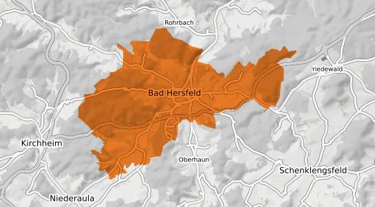 Mietspiegelkarte Bad Hersfeld